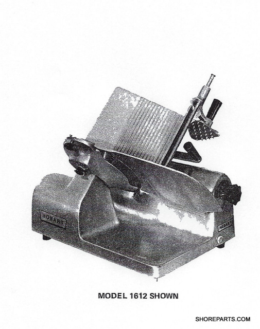 Hobart 1612e Parts Manual